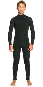 2022 Quiksilver Boys Everyday Sessions 4/3mm Chest Zip GBS Wetsuit EQBW103067 - Black